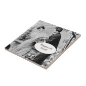 Romantische  liefhebbers op een bootje tegeltje (Zijkant)