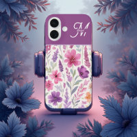 Romantische lila roze Pastel Botanische Spring Mea