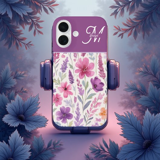 Romantische lila roze Pastel Botanische Spring Mea Case-Mate iPhone Case