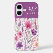 Romantische lila roze Pastel Botanische Spring Mea Case-Mate iPhone Case (Achterkant)