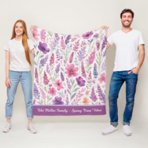 Romantische lila roze Pastel Botanische Spring Mea