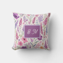 Romantische lila roze Pastel Botanische Spring Mea