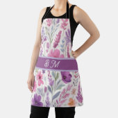 Romantische lila roze Pastel Botanische Spring Mea Schort (Insitu)
