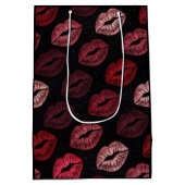 Romantische Lippenprint Cadeautas (Achterkant)