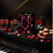 Romantische Lippenprint Cadeautas