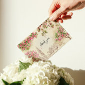 Romantische Londense Silhouette Bloem Bruiloft Bed Kaart