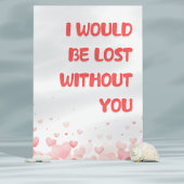 Romantische "Lost Without You" Kaart voor hem / ha