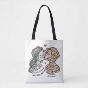 Romantische Love Art damestas stijlvol cadeau voor Tote Bag