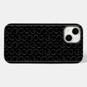 ROMANTISCHE LOVE HEART BLACK Case-Mate iPhone CASE (Achterkant (horizontaal))