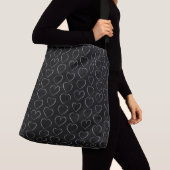 ROMANTISCHE LOVE HEART BLACK CROSSBODY TAS (Dichtbij)