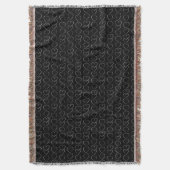 ROMANTISCHE LOVE HEART BLACK DEKEN (Voorkant Verticaal)