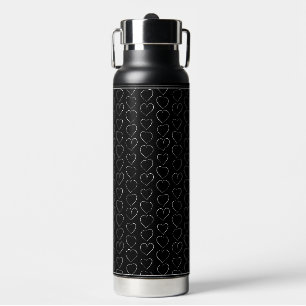ROMANTISCHE LOVE HEART BLACK WATERFLES