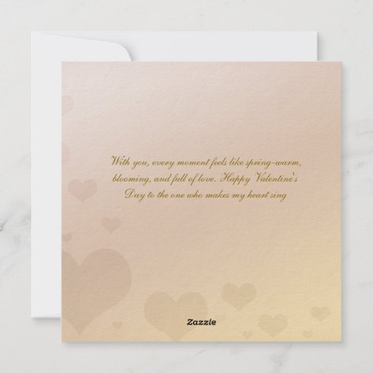 Romantische Lovebirds Valentijnsdag Kaart – Schatt (Achterkant)