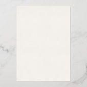 Romantische Luxe Barok Bruiloft Folie Uitnodiging (Achterkant)