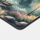 Romantische maanlicht Waterverf nachtscène Bureaumat (Hoek)