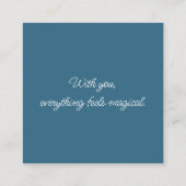 Romantische maanlicht Waterverf nachtscène Contactkaartje (Achterkant)