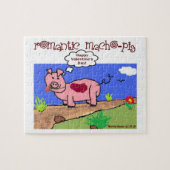 Romantische Macho Pig Puzzel beroemd gemaakt door  (Horizontaal)