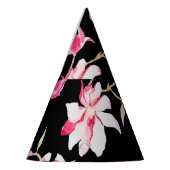 Romantische Magnolia: Zwarte Waterverf Feesthoedjes (Links)