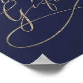 Romantische marine kalligrafie kaarten en geschenk poster (Hoek)