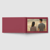 Romantische Maroon Foto Gastenboek (Volledig)