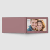 Romantische Maroon Klassieke Foto Gastenboek (Volledig)