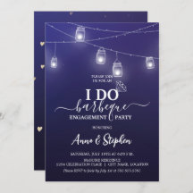 Romantische Mason Jar Light Ik doe BBQ Verlovingsf