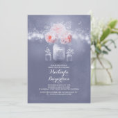 Romantische Mason Jar Rustic Lights vrijgezellenfe Kaart (Staand voorkant)