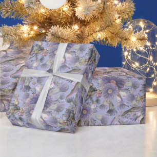 Romantische Mauve Wattle & Eucalyptus Cadeaupapier