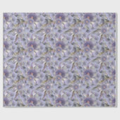 Romantische Mauve Wattle & Eucalyptus Cadeaupapier (Vlak)