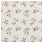 Romantische meisjes blush Rozen - witte achtergron Stof (Swatch)