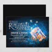 Romantische metselaar pot & vuurvliegjes repetitie kaart (Voorkant / Achterkant)