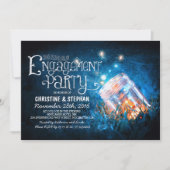 Romantische metselaar pot & vuurvliegjes verloving kaart (Voorkant)