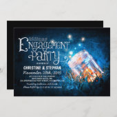 Romantische metselaar pot & vuurvliegjes verloving kaart (Voorkant / Achterkant)