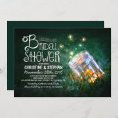 Romantische metselaar pot & vuurvliegjes vrijgezel kaart (Voorkant / Achterkant)