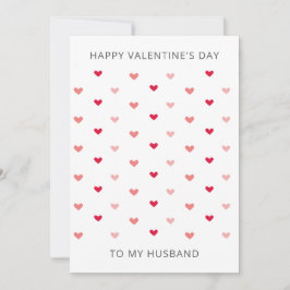 Romantische Minimale Hart Valentijnsdag Kaart