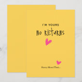 Romantische Minimalistische Eenvoudige Valentijnsk Feestdagenkaart (Voorkant / Achterkant)