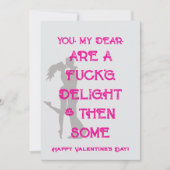 Romantische minimalistische stoute Valentijnsdag K Feestdagenkaart (Voorkant)