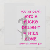 Romantische minimalistische stoute Valentijnsdag K Feestdagenkaart (Voorkant / Achterkant)