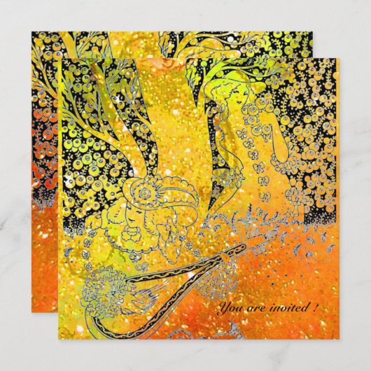 ROMANTISCHE MINNAARS, ROMANTIEK IN GELE ORANJE SPO KAART (Voorkant / Achterkant)