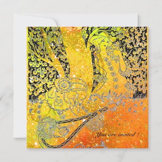 ROMANTISCHE MINNAARS, ROMANTIEK IN GELE ORANJE SPO KAART (Voorkant)