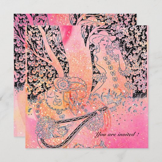 ROMANTISCHE MINNAARS, ROMANTIEK IN ROZE FUCHSIA GL KAART (Voorkant / Achterkant)