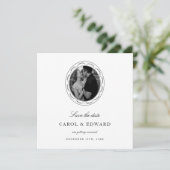 Romantische moderne handgetekende accenten slaan d kaart (Staand voorkant)