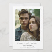 Romantische moderne hemelse bruiloft save the date (Achterkant)