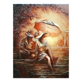 Romantische momenten foto afdruk