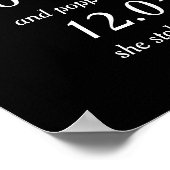 Romantische Momenten Persoonlijke Data Huwelijk Op Poster (Hoek)