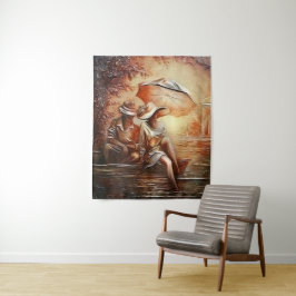 Romantische momenten wandkleed