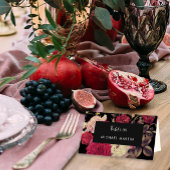 Romantische Moody Floral Trouwtafel Plaatskaartje