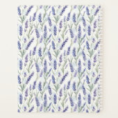 Romantische mooie lavendel paarse bloemen planner (Achterkant)