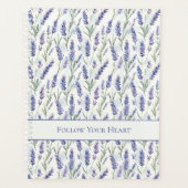 Romantische mooie lavendel paarse bloemen planner (Voorkant)