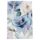 Romantische mooie lavendelbloemen bruids douche medium cadeauzakje (Voorkant)